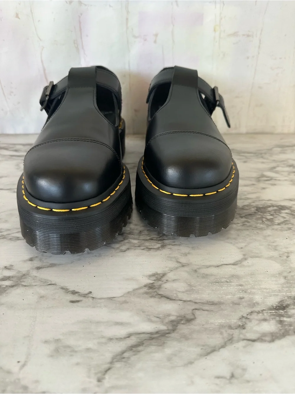 Dr. Martens Bethan Mary Jane Black Sz 10 Women Chunky Goth Y2K Leather Mary Jane